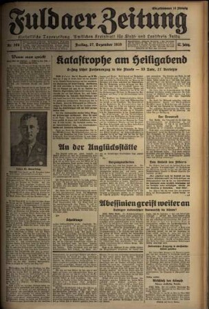 Ausgabe vom Freitag, den 27. Dezember 1935.