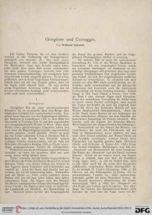 3: Giorgione und Correggio, 1, Giorgione