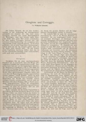 3: Giorgione und Correggio, 1, Giorgione