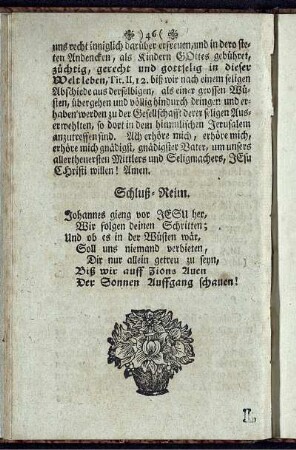 Schluß- Reim