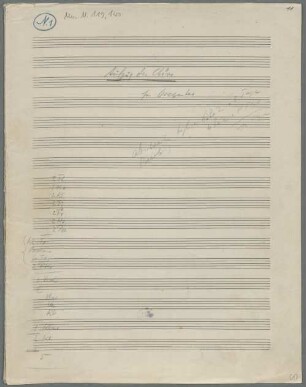 Ewiges Deutschland, Sprechstimme, Sprechchor, Coro, orch, LüdD p.453 - BSB Mus.N. 119,140 : Aufzug der Chöre // für Orchester
