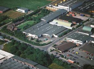 Schwalmtal. Gewerbegebiet. Luftaufnahme