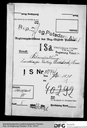 Kleinsiedlungen in Wittstock, Kr. Ostprignitz