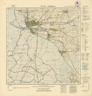 1520 (alte Nr.: 298) Husum, Meßtischblatt (4cm - Karte)