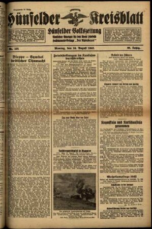 Ausgabe vom Montag, den 24. August 1942.