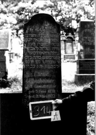 Grabstein 314 [Nir S. 205 Nr. 18.18]: Grabstein 314A [Nir S. 205 Nr. 18.18]
