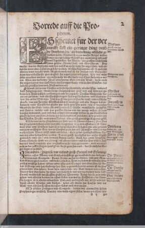 Vorrede auf die Propheten