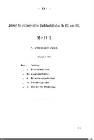 Staatshaushaltsplan 1931-1932, Heft 2