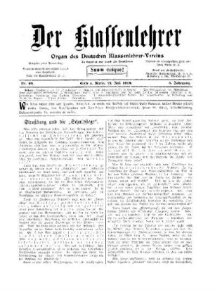 Straßburg und die "Schulpflege"