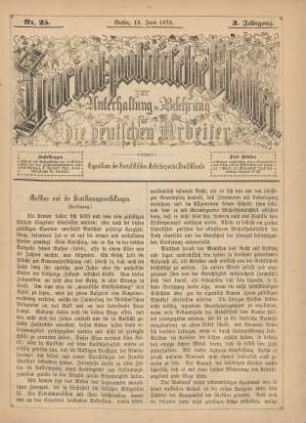 Nr. 25. Berlin, 19. Juni 1875. 3. Jahrgang.