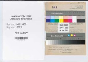 Entnazifizierung Gustav Hild, geb. 03.11.1906 (Regierungssekretaer)