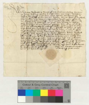 Quittung der Braunschweiger Abgeordneten in Hildesheim über 10000 rheinische Gulden.