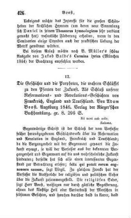 426-432 "Die Geschichte und die Propheten, die wahren Schlüssel zu den Pforten der Zukunft" von Adam Boost