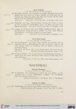 Nachtrag (Nr. 159-162)