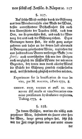 Weinstein, Destillation und Reinigung desselben (§§. 238-240)