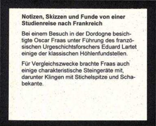 Beschriftungs Tafel eventuell für eine Ausstellung