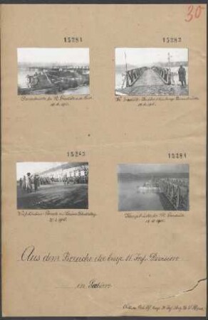 In Serbien: Kriegsbrücke bei Vk. Gradiste