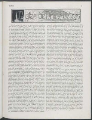 Notas de artes y letras