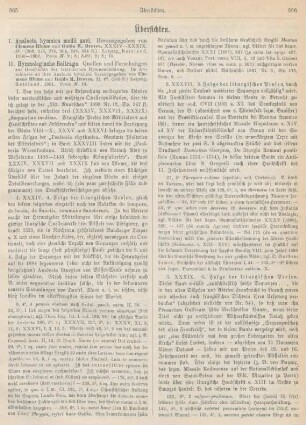365-370 Analecta hymnica medii aevi; Hymnologische Beiträge