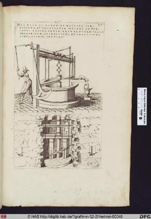 Brunnenkonstruktion mit Pumpe