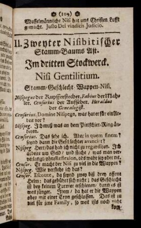 109-112, II. Zweyter Nisibitischer Stamm-Baums Ast