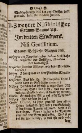 109-112, II. Zweyter Nisibitischer Stamm-Baums Ast