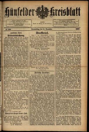 Ausgabe vom Donnerstag, den 09. Dezember 1897.
