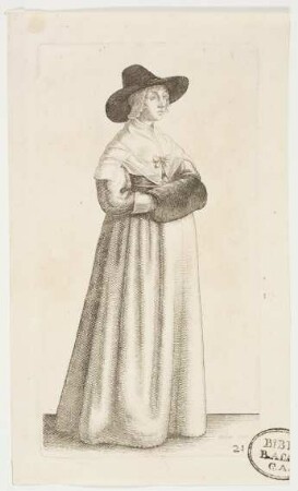 Die Dame mit Männerhut und dunklem Muff