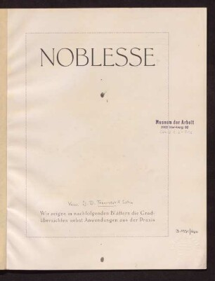 Noblesse : die elegante Schrift