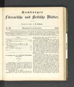 No. 96. 2. Dezember 1854