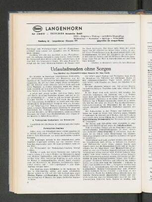 Urlaubsfreuden ohne Sorgen
