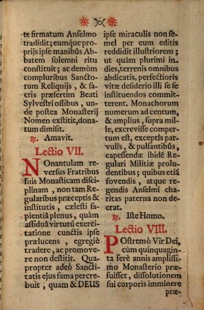 Die III. Martij. S. Anselmi Abbatis Duplex : Pro omnibus sub Regula SS. P. Benedicti Militantibus ex novissimo Decreto S. R. C. 24. Jan. 1722.
