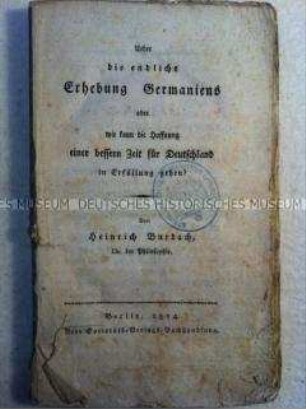 Broschüre über die Befreiungskriege 1813-1814