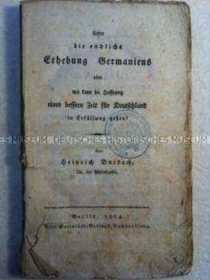 Broschüre über die Befreiungskriege 1813-1814