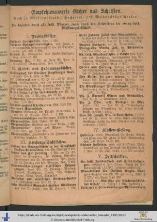Empfehlenswerte Bücher und Schriften.