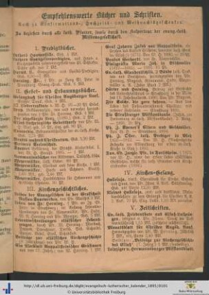 Empfehlenswerte Bücher und Schriften.