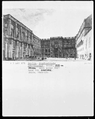 Ansicht des 2. Hofes (Schlüterhof) des Ehemaligen Stadtschlosses in Berlin