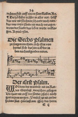 Die Sechs Psalmen ...