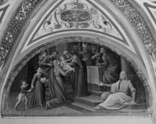 Szenen aus dem Marienleben und aus dem Leben Christi — Darbringung Christi im Tempel