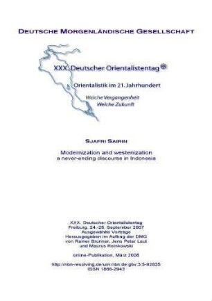 Modernization and westenization : a never-ending discourse in Indonesia