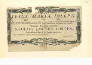 Corten, Nicolaus Josephus