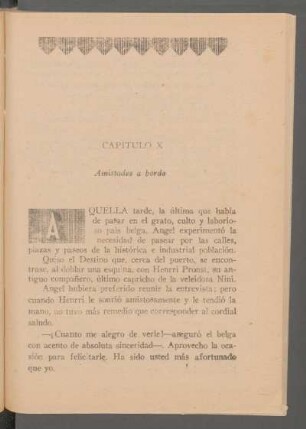 Capítulo X - Amistades a bordo