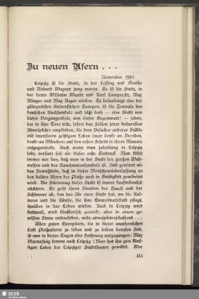 Zu neuen Ufern...