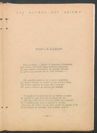 Pasó la ilusión