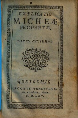 Explicatio Micheae Prophetae