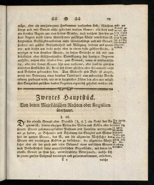 19-32, Zweytes Hauptstück.