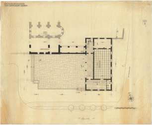Bestelmeyer, German; München; Bayer. Nationalmuseum, Erweiterungsbau - Grundriss EG