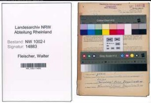 Entnazifizierung Walter Fleischer, geb. 12.07.1906 (Kaufmann)