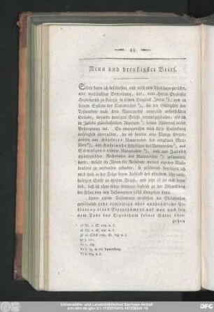 Neun und dreyßigster Brief.