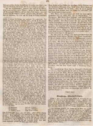 171-172 Kirchliche Mittheilungen